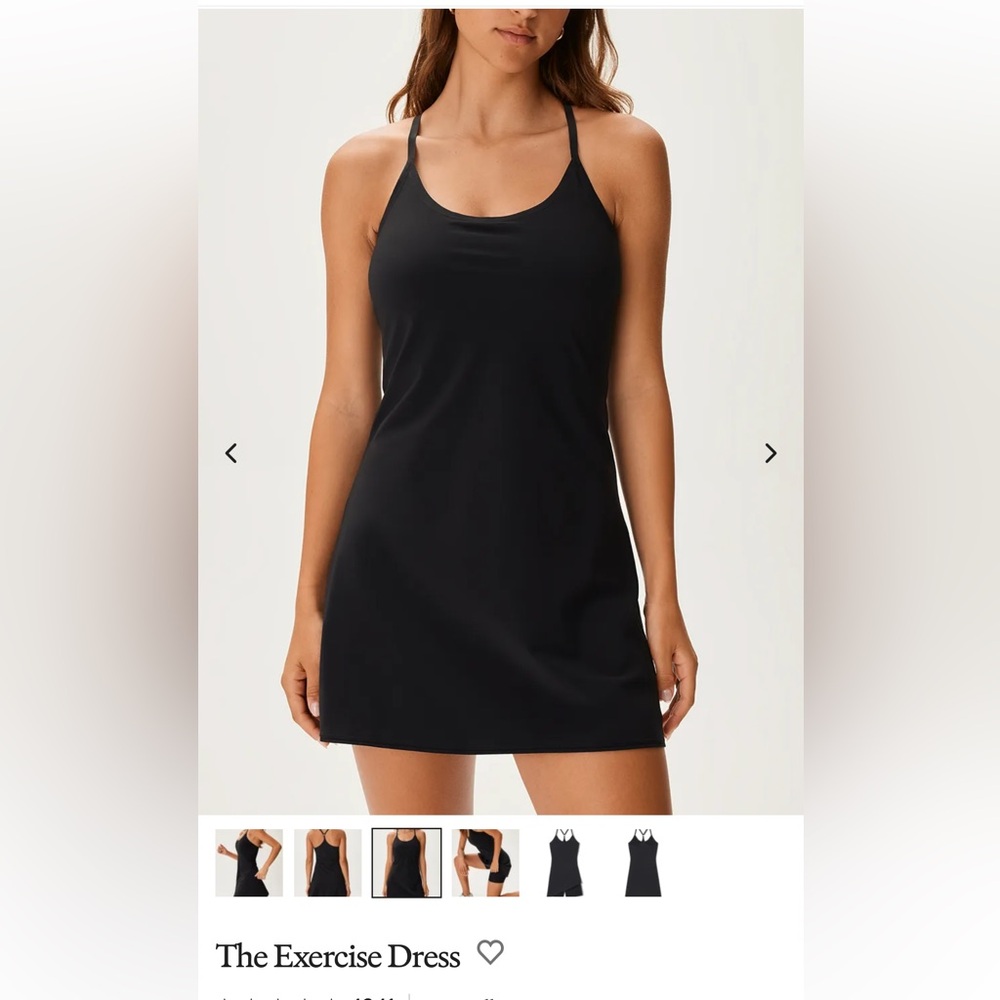 Black OV exercise dress
